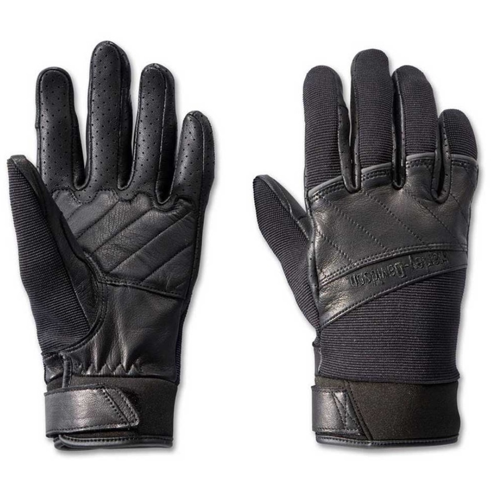 Harley-Davidson Women's Navigator Mixed Media Full-Finger Gloves - XS - Picture 1 of 4